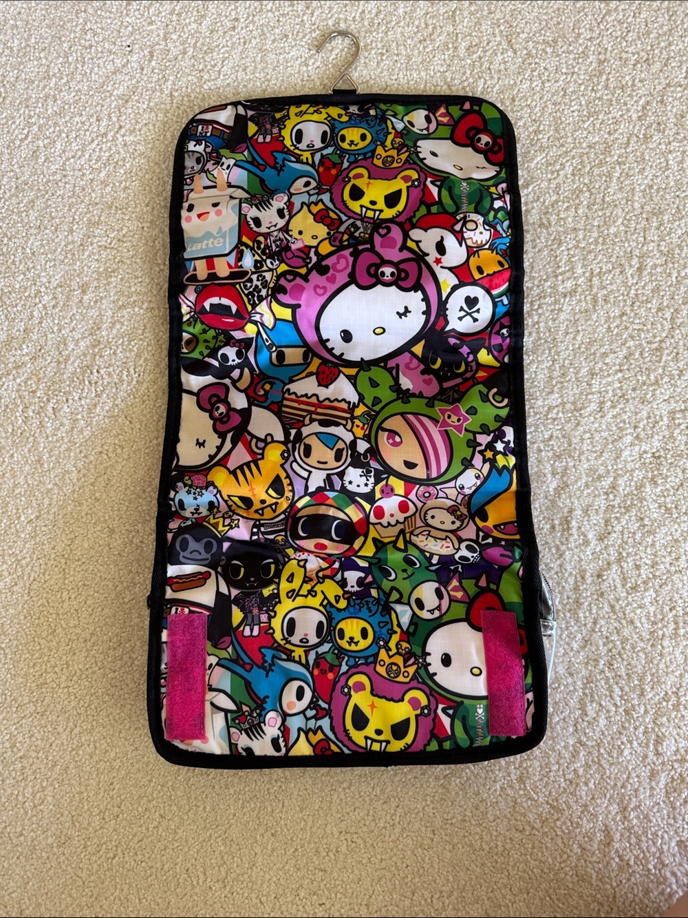 Hello Kitty x tokidoki hanging travel bag